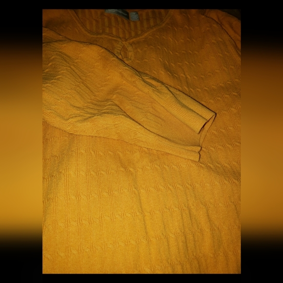 💖👄Croft and Barrow Long Sleeve Yellow Sweater Knit Top (Size3X) - Picture 5 of 15